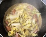 ウインナーとひき肉のオイマヨ味噌炒め作り方4写真