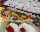 お弁当☆彩りきゃべつの胡麻和え☆レンジ作り方5写真