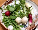 お粥＊昆布茶で七草粥作り方1写真