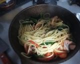 貴女風味で鮭&ほうれのスパ❤️ゆりさん風作り方6写真