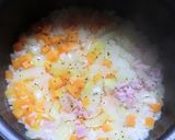 生ハムが入りピラフ風に変わる炊き込みご飯作り方4写真