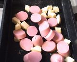魚肉ソーセージとチーズのケチャップ炒め作り方3写真
