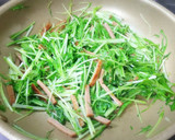 水菜とボロニアソーセージのササっと炒め♪作り方4写真