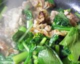 菜心と豚肉の炒め作り方3写真