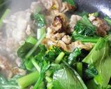 菜心と豚肉の炒め作り方3写真