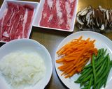 牛バラ肉の簡単野菜ロール煮込み❤作り方1写真