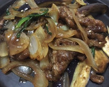 焼肉タレ風 ナスと長ネギの牛肉炒め作り方9写真