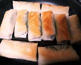 鶏ひき肉とチーズ、大葉の春巻き作り方4写真