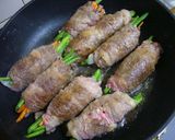 牛バラ肉の簡単野菜ロール煮込み❤作り方6写真