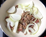 豚こまと玉ねぎのソースおかか炒め☆作り方3写真