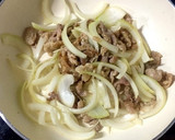 豚こまと玉ねぎのソースおかか炒め☆作り方4写真