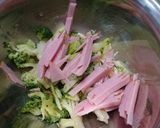 保育園給食レシピ☆残り物野菜の温サラダ作り方9写真