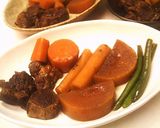 スロークッカーで簡単☆牛肉大根とゴボウ煮作り方5写真
