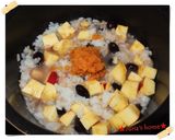 胃に優しい☆黒豆とサツマイモの生姜おかゆ作り方3写真