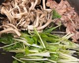 豚肉と水菜としめじの炒め煮作り方4写真