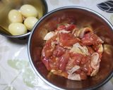 ◆揚げ鶏のとろ～りスパイス煮込み♪作り方1写真