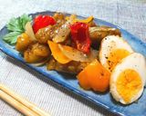 ◆揚げ鶏のとろ～りスパイス煮込み♪作り方8写真