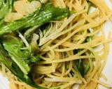 数の子＆水菜のパスタ☆バターしょう油味作り方4写真