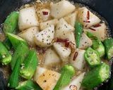オクラと長芋のペペロンチーノ作り方8写真