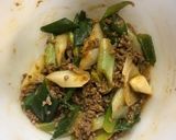 簡単♪長ねぎとひき肉の味噌チーズ焼き♡作り方3写真