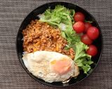 野菜多めなんちゃって煮込みハンバーグ丼作り方5写真