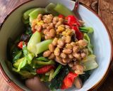 納豆となんでも野菜たっぷり丼作り方3写真