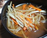 繊維質・蛋白・ビタミン等栄養満点✨根菜汁作り方4写真