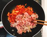 10分で簡単!豚こま肉で豚キムチ作り方3写真