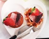 簡単並べてバレンタインデーケーキプレート作り方8写真
