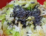 塩昆布とニンニクごま油の簡単レタスサラダ作り方1写真