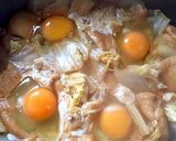 ♪白菜と油揚げの巣ごもり卵♪作り方3写真