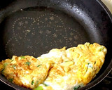 小松菜ととろろの卵焼き作り方3写真