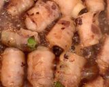 簡単シンプルな甘酢白ネギ肉巻き作り方5写真