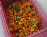 レンジで簡単かぼちゃのサラダ♪子供大好き作り方3写真