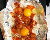 もやしとキムチのホイル焼き作り方1写真