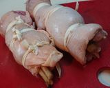 ごぼうの鶏もも肉巻き作り方3写真