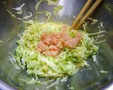 簡単！ふわふわ☆明太キャベツオムレツ作り方1写真