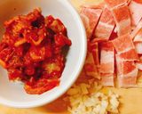 ごはんが進む甘辛味☆かぼちゃ入り豚キムチ作り方3写真