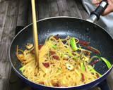 男が惚れる料理･さきいかの和風パスタ♡ﾞ作り方8写真