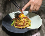男が惚れる料理･さきいかの和風パスタ♡ﾞ作り方9写真