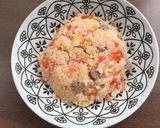 レンジで、ウインナー＆トマトのチャーハン作り方4写真