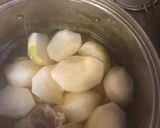 かぶの炊いたんとかぶの葉&皮ふりかけ作り方3写真