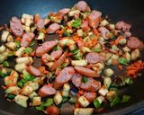 ソーセージとミックス野菜のトマトライス作り方3写真