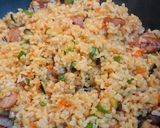 ソーセージとミックス野菜のトマトライス作り方5写真