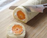 丸ごとみかんロールケーキ作り方12写真