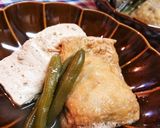 レンチンde簡単【玉子巾着と豆腐の煮物】作り方12写真