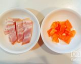 水菜とベーコンとトマトのシーザーサラダ作り方2写真
