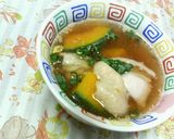 ✿かぼちゃ＆チキン❀和風コンソメスープ✿作り方4写真