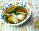 ✿かぼちゃ＆チキン❀和風コンソメスープ✿作り方5写真
