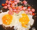 ♡子供が大好きなウインナーと卵の焼き飯♡作り方2写真